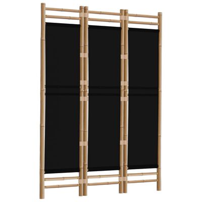 vidaXL Sklopiva sobna pregrada s 3 panela 120 cm od bambusa i platna