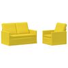 vidaXL Set sofe 2 pcs Svijetlo žuta Tkanina