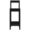 vidaXL Barske stolice 2 kom crne 40x41,5x112 cm od masivne borovine