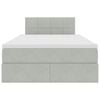 vidaXL Krevet s od storage Svijetlo siva 120 x 190 cm Bar&scaron;un