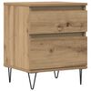 vidaXL Noćni ormarić Artisan hrast 40x35x50 cm izrađeno drvo