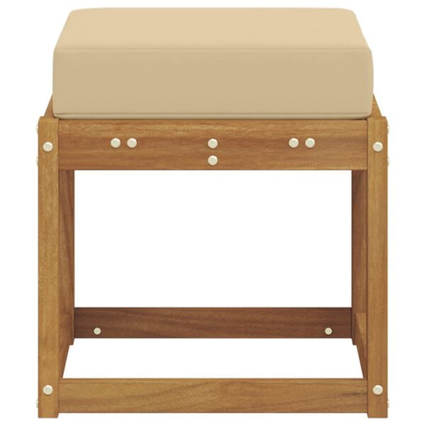 vidaXL Vanjska stolica klupa Čvrsto drvo akacije Prirodna