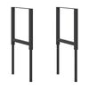 vidaXL Okviri za radni stol 2 kom metalni 55 x (69 - 95,5) cm crni