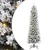 vidaXL Umjetno božićno drvce Bijela 240 cm PVC i Metal i Plastika