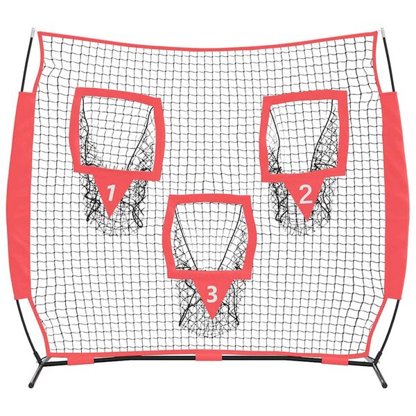 vidaXL Baze i Softbol Crna 214.5 x 89.5 x 181 cm Poliester