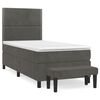 vidaXL Box spring krevet s madracem tamnosivi 80 x 200 cm bar&scaron;unasti