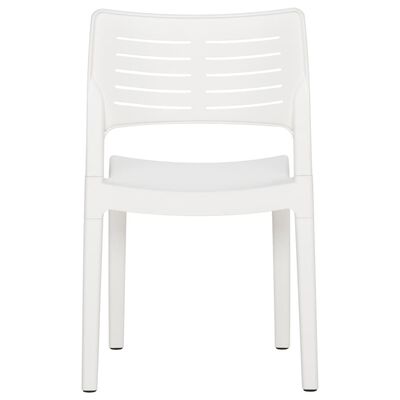 vidaXL Vrtne stolice 2 kom bijele od polipropilena