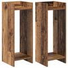 vidaXL Stalak za biljke s policom 2 pcs Staro drvo 30 x 30 x 80 cm