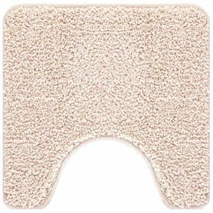 vidaXL Prostirka protiv klizanja s izrezom za WC Krema 50 x 50 cm PP