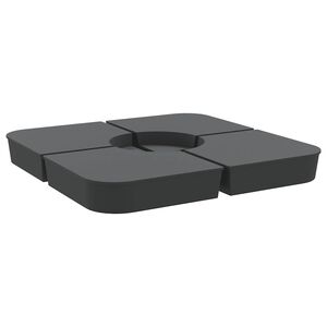 vidaXL 4-dijelni set suncobrana za križni suncobran 100 kg PP