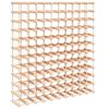 vidaXL Stalak za vino za 120 boca 112,5x23x123,5 cm masivna borovina