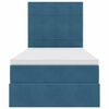 vidaXL Krevet s madracem i skladi&scaron;tem Tamno plava 90 x 200 cm Bar&scaron;un