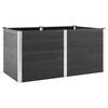 vidaXL Povi&scaron;ena vrtna gredica 200 x 100 x 91 cm WPC siva