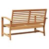 vidaXL klupa Smeđa 110 x 65 x 76,5 cm Čvrsto teak drvo