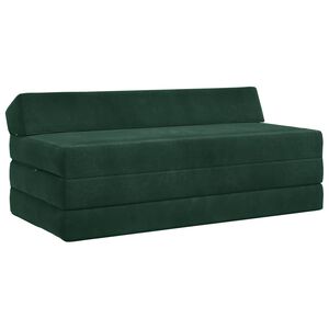 vidaXL Sofa na razvlačenje Tamnozelena 120 x 60 x 49 cm Tkanina