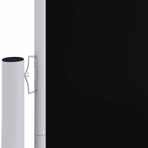 vidaXL Uvlačiva bočna tenda crna 220 x 1200 cm