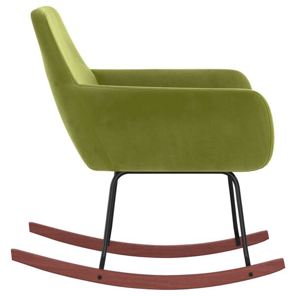 vidaXL Stolica za ljuljanje svjetlozelena bar&scaron;unasta