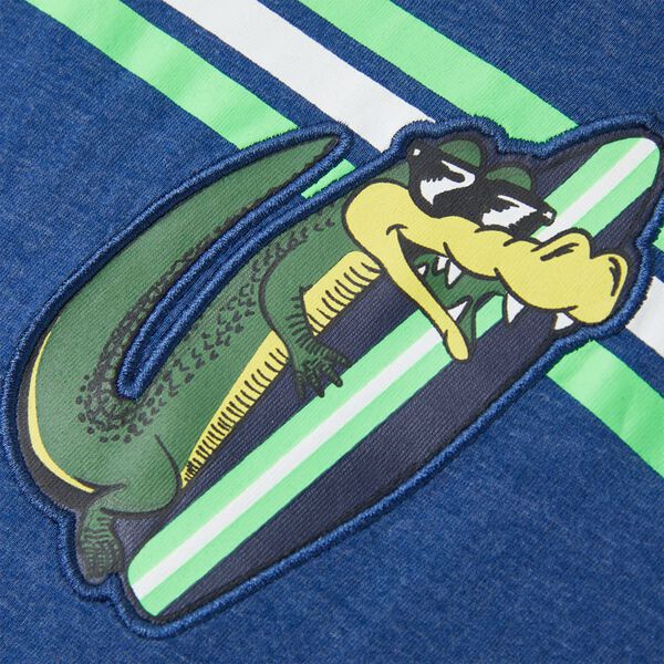 Dječja majica tamnoplava prošarana 140