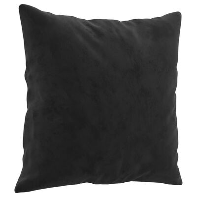 vidaXL 2-dijelni set sofa s jastucima crni baršunasti