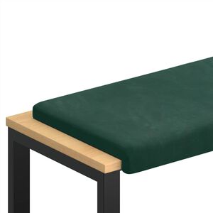 vidaXL Jastučić za klupu Bar&scaron;un Tamnozelena Dubina 35 cm