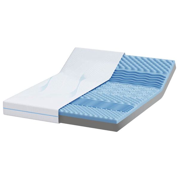 vidaXL Madrac Bijelo 140 x 200 cm Žakar tkanina