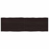 vidaXL Stolna ploča tamnosmeđa 200x60x(2-6) cm obrađena hrastovina