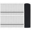 vidaXL Ograda s postovima Siva 0,8 x 100 m Čelik i PVC