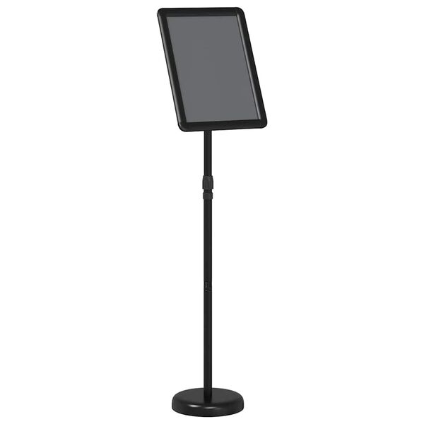 vidaXL Stalci za sajmove Crna 25 x 25 x 125 cm Aluminij