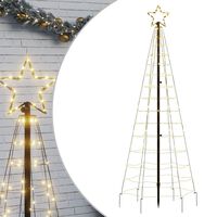 vidaXL Svjetlo za božićno drvce sa šiljcima 220 LED tople bijele 180cm