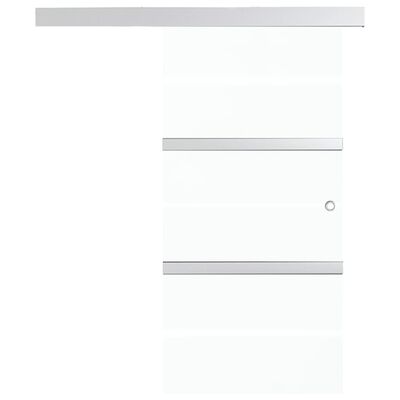 vidaXL Klizna vrata od stakla ESG i aluminija 76 x 205 cm srebrna