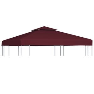 vidaXL Pokrov za sjenicu s 2 razine 310 g/m&sup2; 3 x 3 m bordo