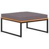 vidaXL Tabure s jastukom 66x66x36 cm tamnosivi masivno drvo bagrema