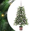 vidaXL Božićno drvce s 150 LED svjetlima s stalakom Zelena 90 cm PE