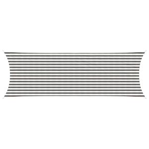 vidaXL Jedrilica za sunčevu sjenu Svijetlo siva i bijela. 2 x 6 m HDPE