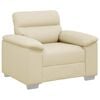 vidaXL Sofa krem 100x81x84 cm umjetna koža