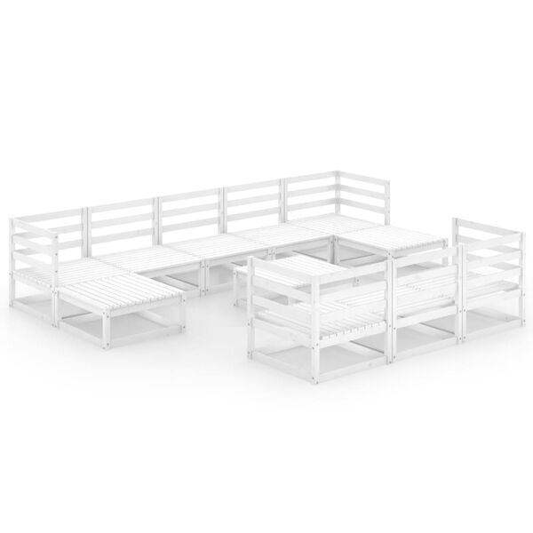 vidaXL 11-dijelna vrtna garnitura od masivne borovine