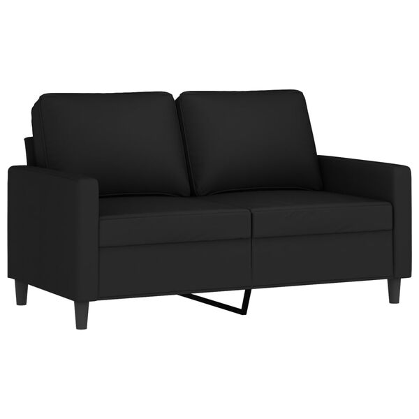 vidaXL 2-dijelni set sofa s jastucima crni bar&scaron;unasti