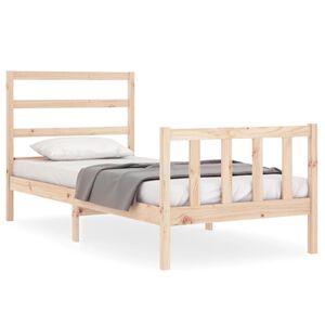 vidaXL Okvir kreveta bez madraca 90 x 190 cm od masivne borovine