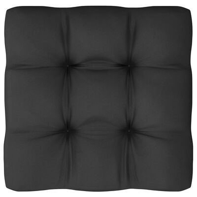 vidaXL 7-dijelna vrtna garnitura s jastucima siva od masivne borovine