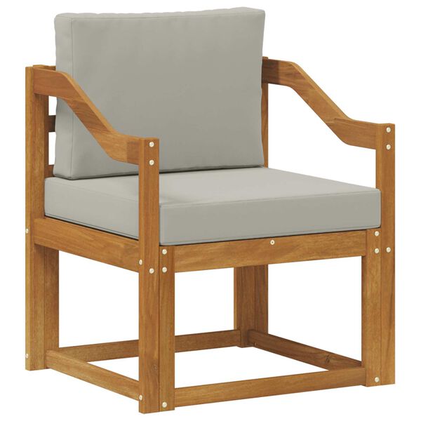 vidaXL Vanjski kauč Čvrsto drvo akacije i poliester