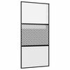 vidaXL Staklena vrata 102,5 x 2 x 205 cm Aluminij Crna