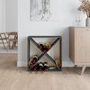 vidaXL Ormarić za vino sivi 62 x 25 x 62 cm od masivne borovine