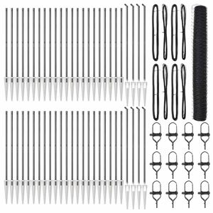 vidaXL Stup za ogradu Siva