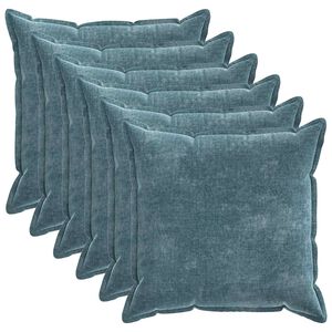 vidaXL Presvlaka za jastuk 6 pcs HOUTEN Plava 70 x 70 cm