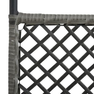 vidaXL Panel za ogradu od poliratana 2,4 x 2 m antracit