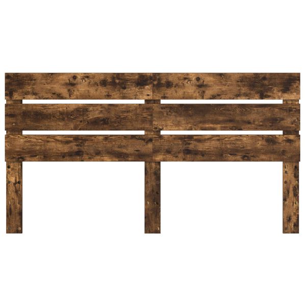 vidaXL Uzglavlje Dimljeni hrast 200 cm Konstruirano drvo