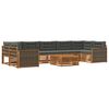 vidaXL Set vanjskih sofa 8 kom. Prirodna i antracit