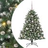 vidaXL Umjetno božićno drvce Zelena 120 cm PVC, Plastika i Čelik