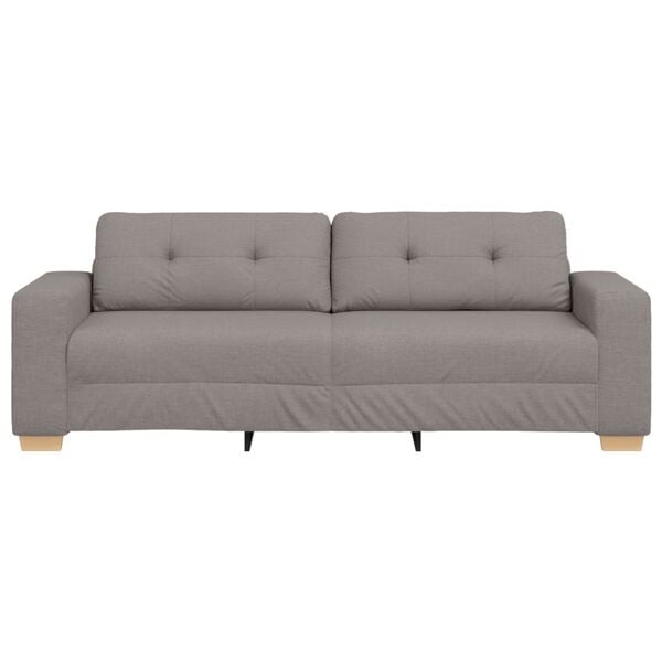 vidaXL Sofa Sivo-smeđa 221 x 78 x 80 cm tkanina