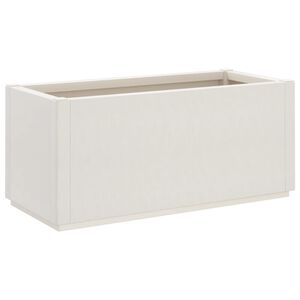 vidaXL Vrtna sadilica bijela 80x36x35 cm PP